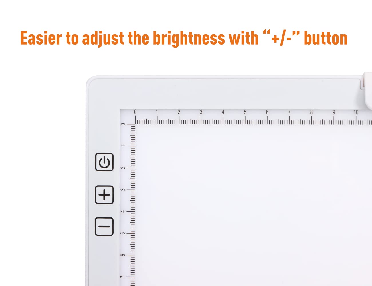 Rechargeable A4 LED Light Pad with Padded Case, YINGWOND Tracing Light Box w/Riser Stands and Paper Clip, 6 Levels of Brightness, Type-c Cable, Wireless Diamond Painting Light Board White