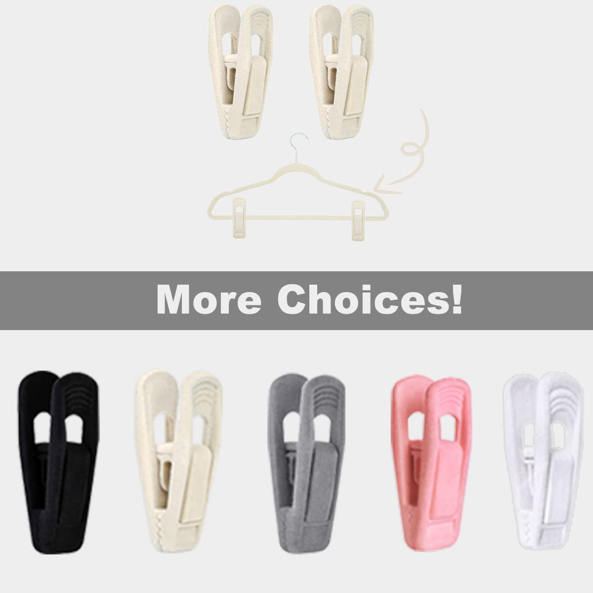 Velvet Hanger Clips (40 Count)