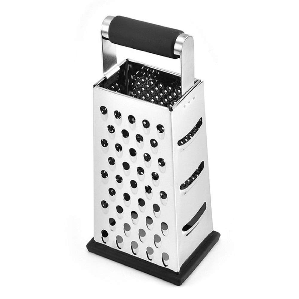 NILICAN Vertical Stainless Steel Grating Four-sided Boxed Grater For Cucumbers, Carrots And Cheese, Grater, Melon, Planing, Potato, Planer, Non-slip Handle, Peeler