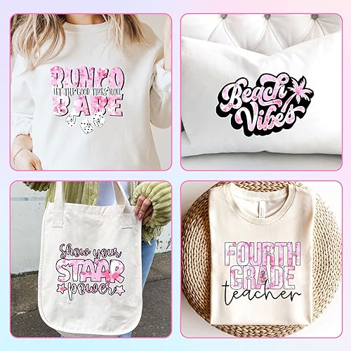 Tintnut Splash Heat Transfer Vinyl Roll - 12 Inch x 5ft Pink and White Watercolor Ink Patterned HTV Splatter Iron On Vinyl DIY T-Shirts Hats Clothes Canvas Bags - color: Pink White