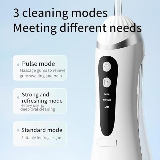 Cordless & Portable Water Flosser – Rechargeable Oral Irrigator for Teeth Cleaning for Braces, Implants & Gum Care