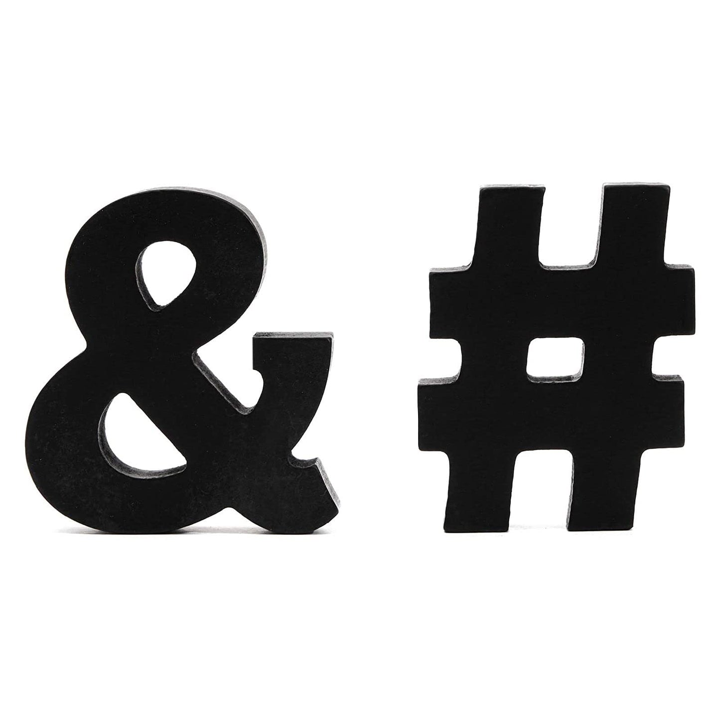 Bright Creations 54 Pieces 3D Wooden Alphabet Letters for Tabletop, Home Wall, Party Decor, DIY Crafts, A-Z (3 Inch, Black, 0.6 in Thick) - Letters for Wall Decor