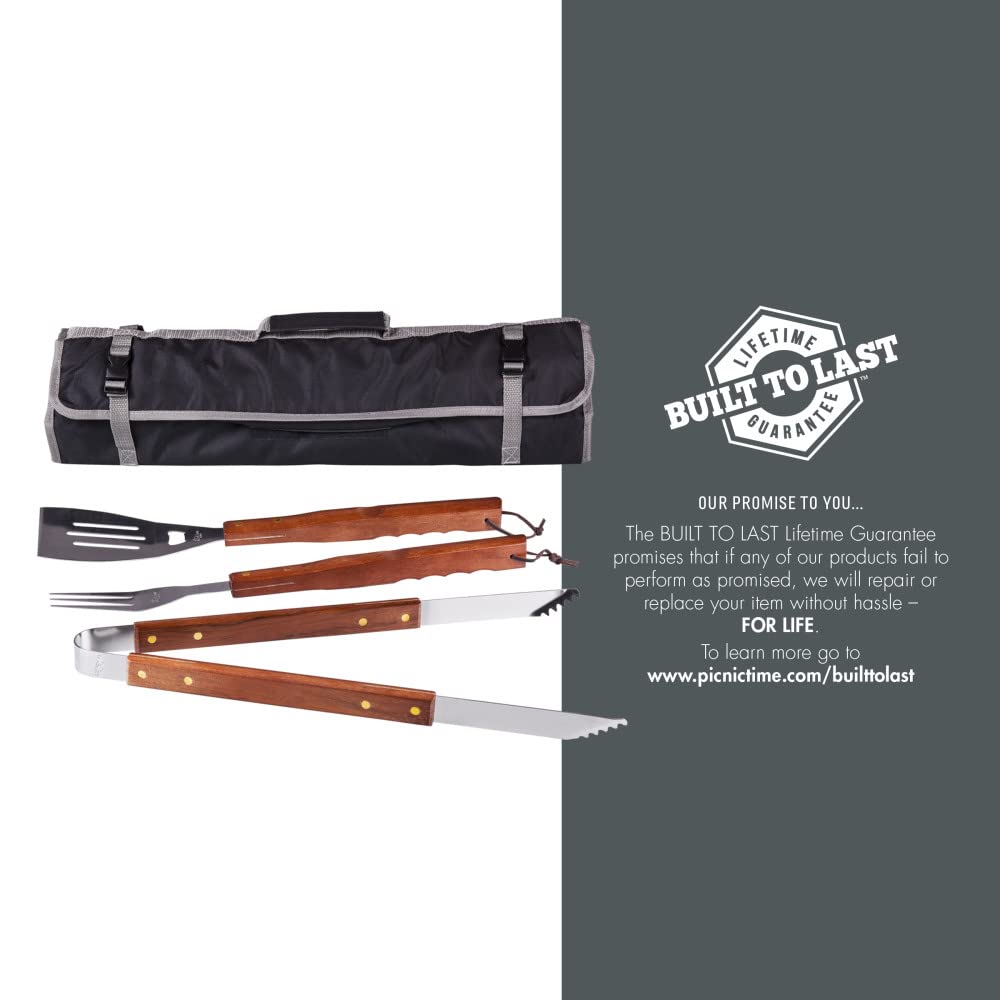 NFL Dallas Cowboys BBQ Tote with Digital Print (3 Piece), One Size, Black