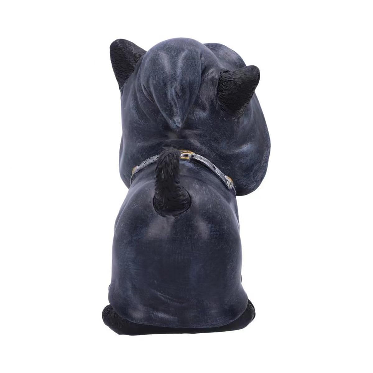 zhuja Halloween Black Cat Statue Decor Gothic Cat Lovers Witchy Home for Outdoor Patio Lawn Yard Decoration (Black)