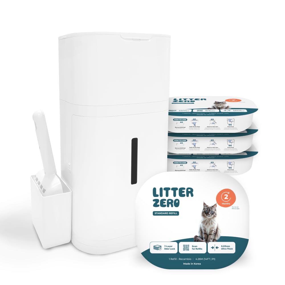 Litter Zero Base Set (Includes 1 Refill, Scoop) + 9 Additional Refills Pack