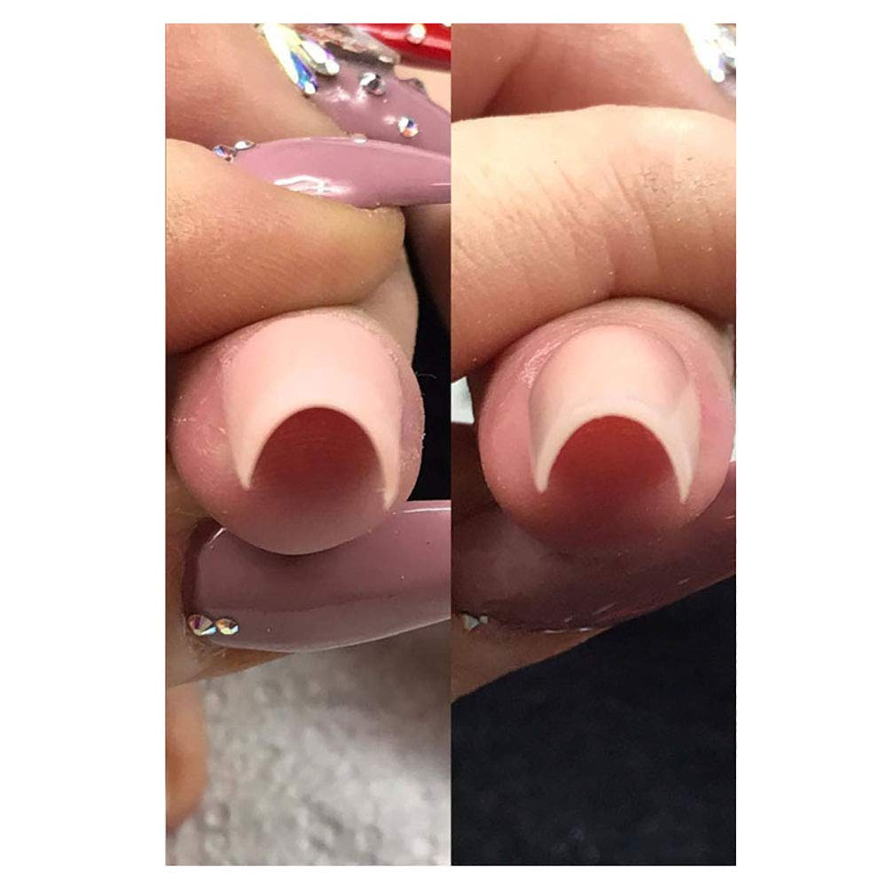 SILPECWEE 2Pcs Nail Pinching Tool C Curve Nail Extension Clips Metal Cuticle Pusher Nail Scraper Gel Nail Polish Remover False Nails Shaping Tweezers Multi-Function Manicure Tools (Rose Gold)