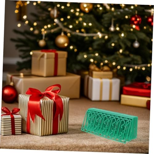 Ipetboom 400pcs Christmas Tree Decoration Hooks Plastic Mini Ornament Hangers for Xmas Baubles Wreaths and Home Seasonal Decor