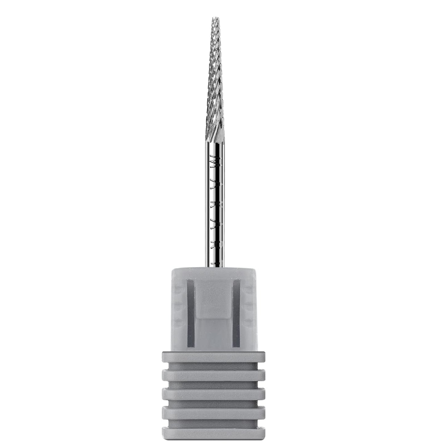 Makartt Nail Drill Bit:Cuticle Bit for Nail Drill 3/32" Safety Under Carbide Cuticle Cleaner Bit for Prep, Trimmer, Professional Art tools for manicure,Needle shape Fine-F