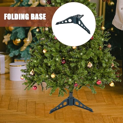 BESPORTBLE Small Christmas Tree Stand - Artificial Tree Base - Christmas Tree Legs Replacement Plastic Folding Stand for 3-4 Ft Artificial Xmas Tree Christmas Tree Holder Holiday