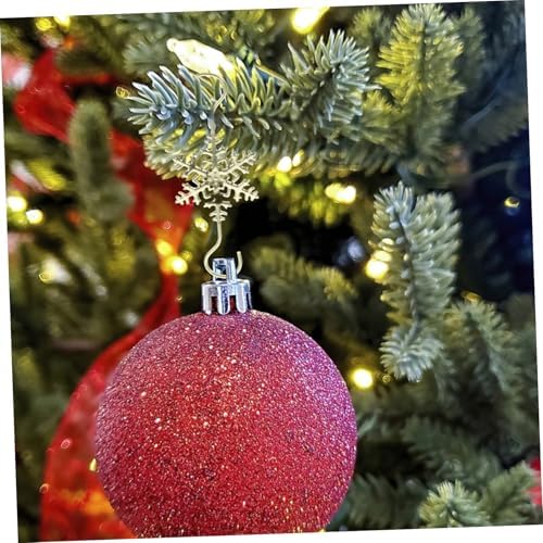 10pcs Christmas Snowflake Hooks for Mantel Stocking Holders for Fireplace for Hanging Ornaments Lights Wreaths and Holiday Decorations
