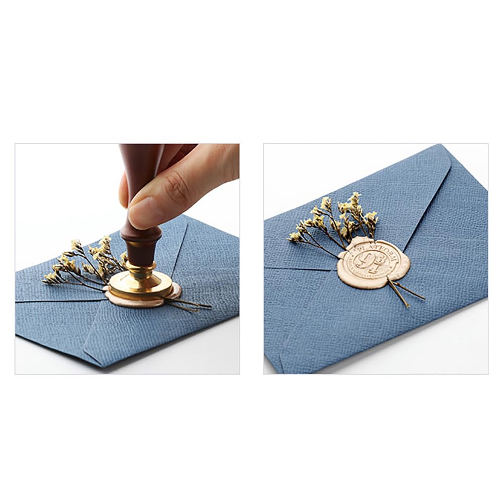 600 Pcs Sealing Wax Beads Wax Seal Stamp Beads Octagon Wax Sealing Beads for Cards Envelopes Invitations Light Brown