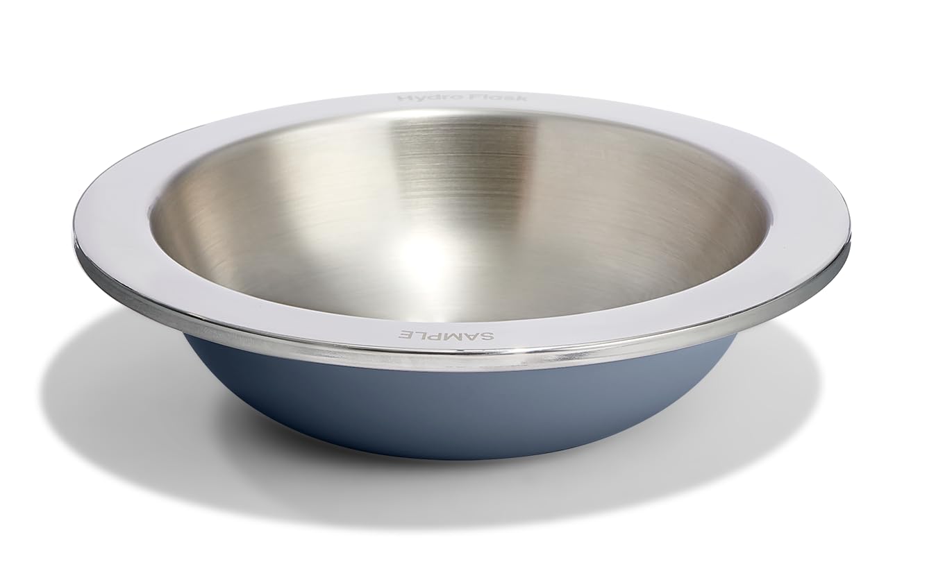Hydro Flask Stainless Steel Kids Bowl- Dishwasher Safe, Stackable, Dinner Bowl in Koala Gray