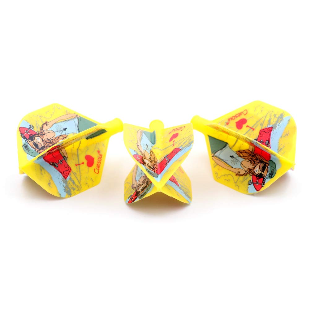 CUESOUL TERO AK4 Yellow Dart Flights Diamond Shape,Set of 3 pcs(CS-AK4+7ZS)