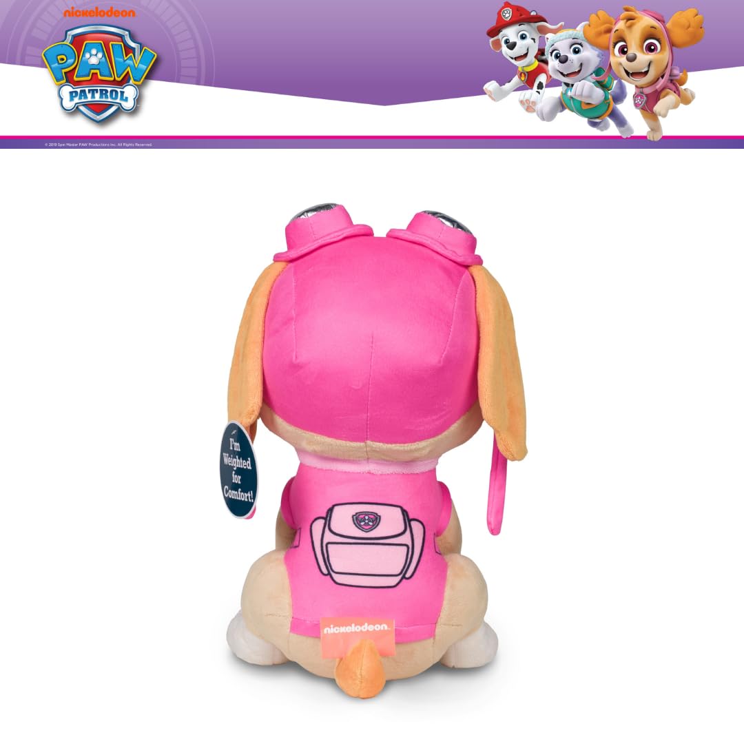 Paw Patrol Girl Skye Bedding Weighted Cuddle Pillow, 3lb Soft Plush & Cozy Pillow for Comfort, (Officially Licensed Product) By Franco Calm