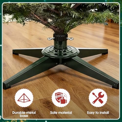 Metal Foldable Christmas Tree Stand Base,for up to 7.8Ft Christmas Trees