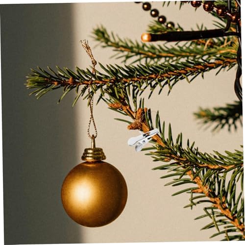 100pcs Christmas Decoration Clip Flower Hanging Clips Flower Decoration Clip Artificial Flower Hanger Alligator Clips for Ornaments Flower Ornament Clips Garland Clips Iron Silver
