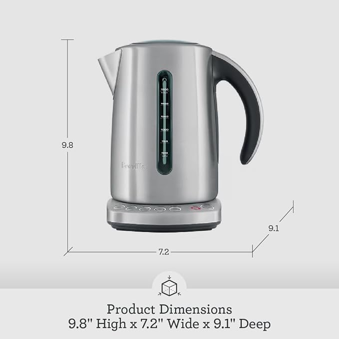 Breville BKE820XL IQ Kettle Water Heater, 7 Cup, Brushed Stainless Steel