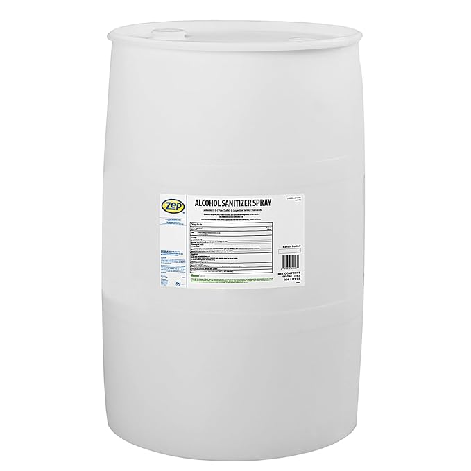 Zep Alcohol Hand Sanitizer Liquid Refill - 55 Gallon (1 Unit) 90085-70% Ethanol-Based, Non-Foaming for Dispensers, Manufactured in the USA
