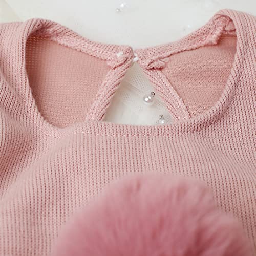 Newborn Baby Photo Shoot Props Girl Boy Crochet Knit Hat Costume Stripe Hat Pants Overalls Photography Props - color: Pink