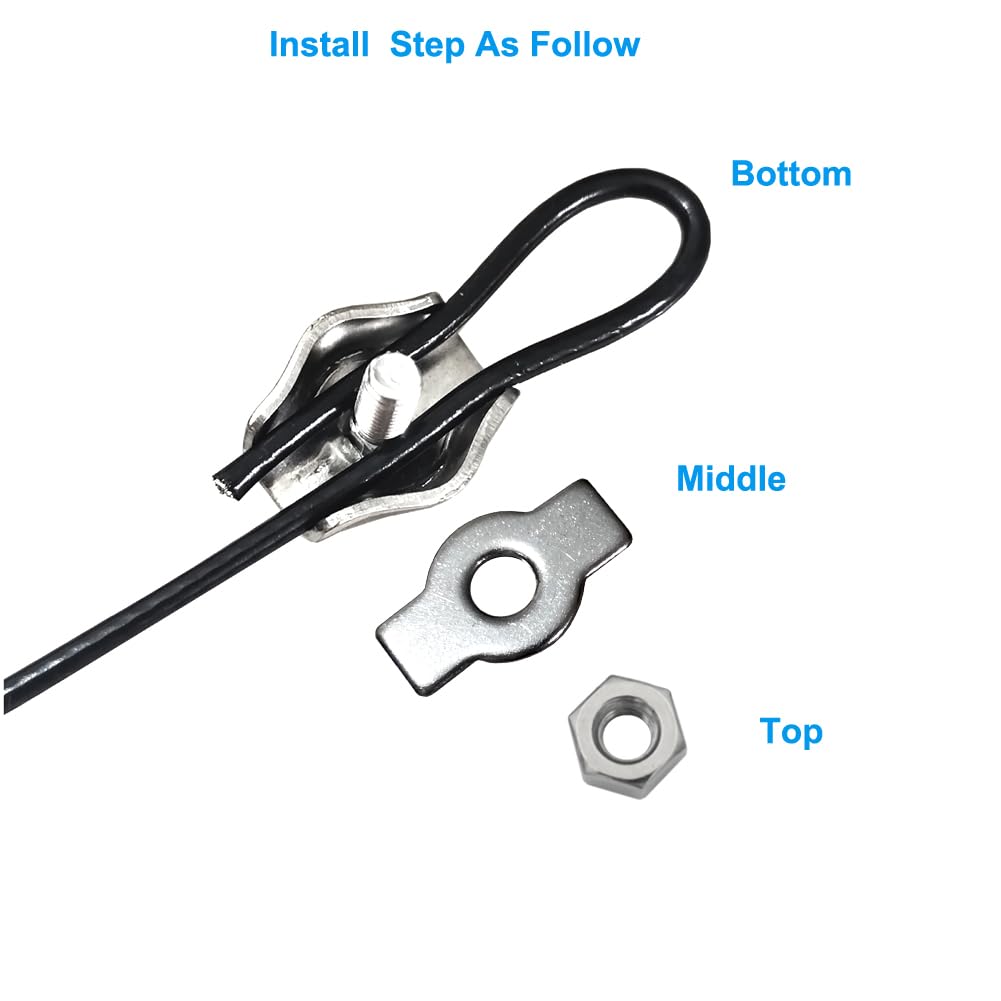DGOL 3 Packs Green Coated 304 Stainless Steel Hanging Planters Wire, Adjustable Length from 10-23 inch, 3 Leads (Legs) Plant Hanger Hooks, Overall Bearing 88 lbs