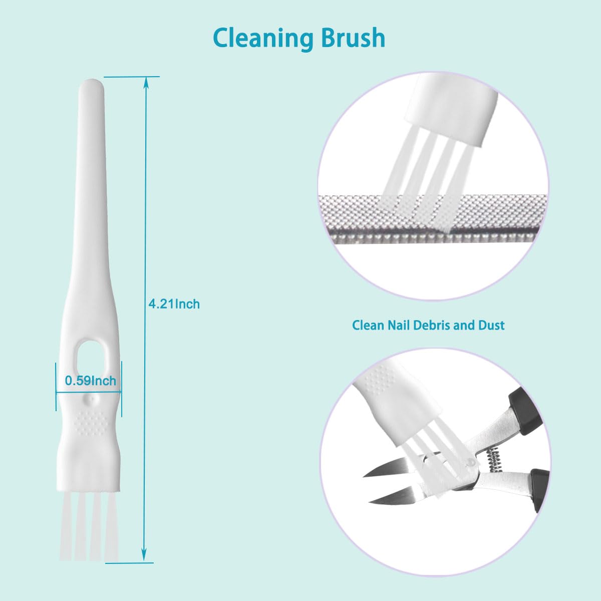 Pingispower Toenail Clippers for Seniors & Thick Nails, 8PCS Professional Heavy Duty Ingrown Toenail Removal Kit with Pedicure Tools, Sharp Blade, Long Handle & Storage Case