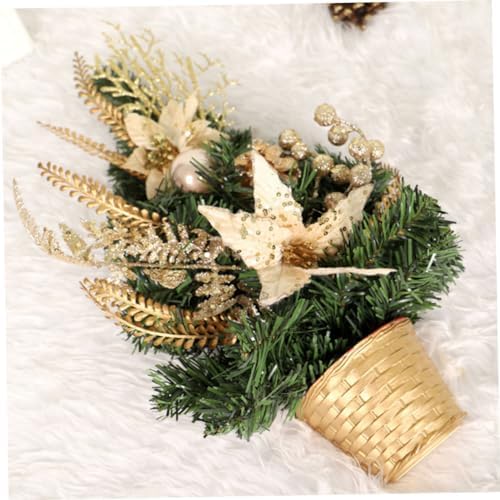 Luxshiny 6pcs Tabletop Christmas Tree Stand Base for Artificial Xmas Trees Easy to Install Sturdy Design for Holiday Decorations