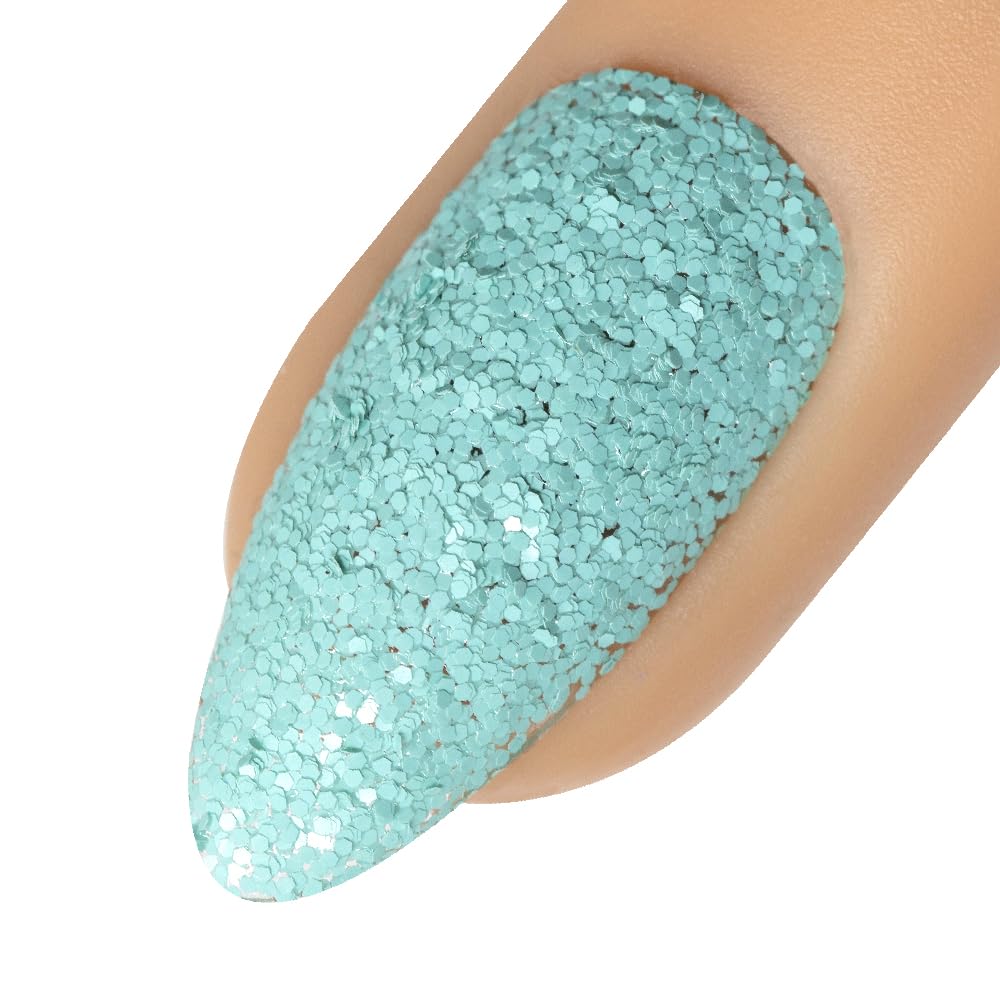 Young Nails Art Glitters - Premium Loose Nail Glitter Powder for Acrylic Nails & Gel Nails, Nail Sequins, Nail Sparkles, Nail Art Powder, Fine & Chunky Glitter, Durable, Please Mute, 1 oz