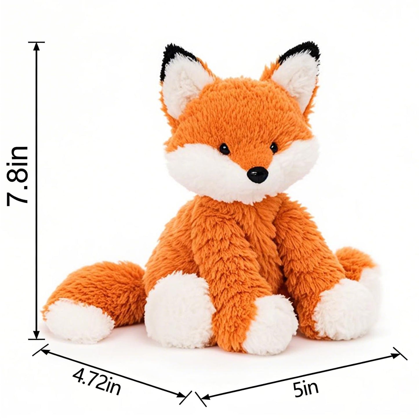 Fox Stuffed Animal – Cute Orange Fox Plush Toy for Kids & Adults – Birthday Surprise & Room Decor –A Cuddly Companion for Everyday hugs and Bedtime