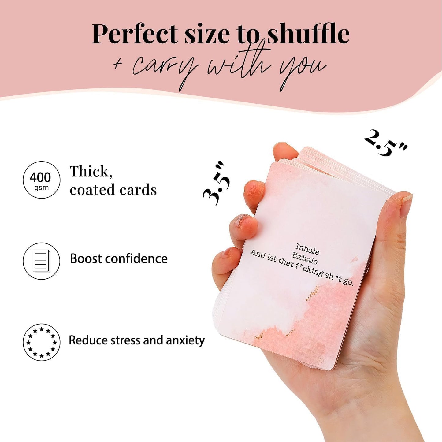 shoprotik Badass Affirmation Cards - Daily Motivational and Inspirational Cards for Women