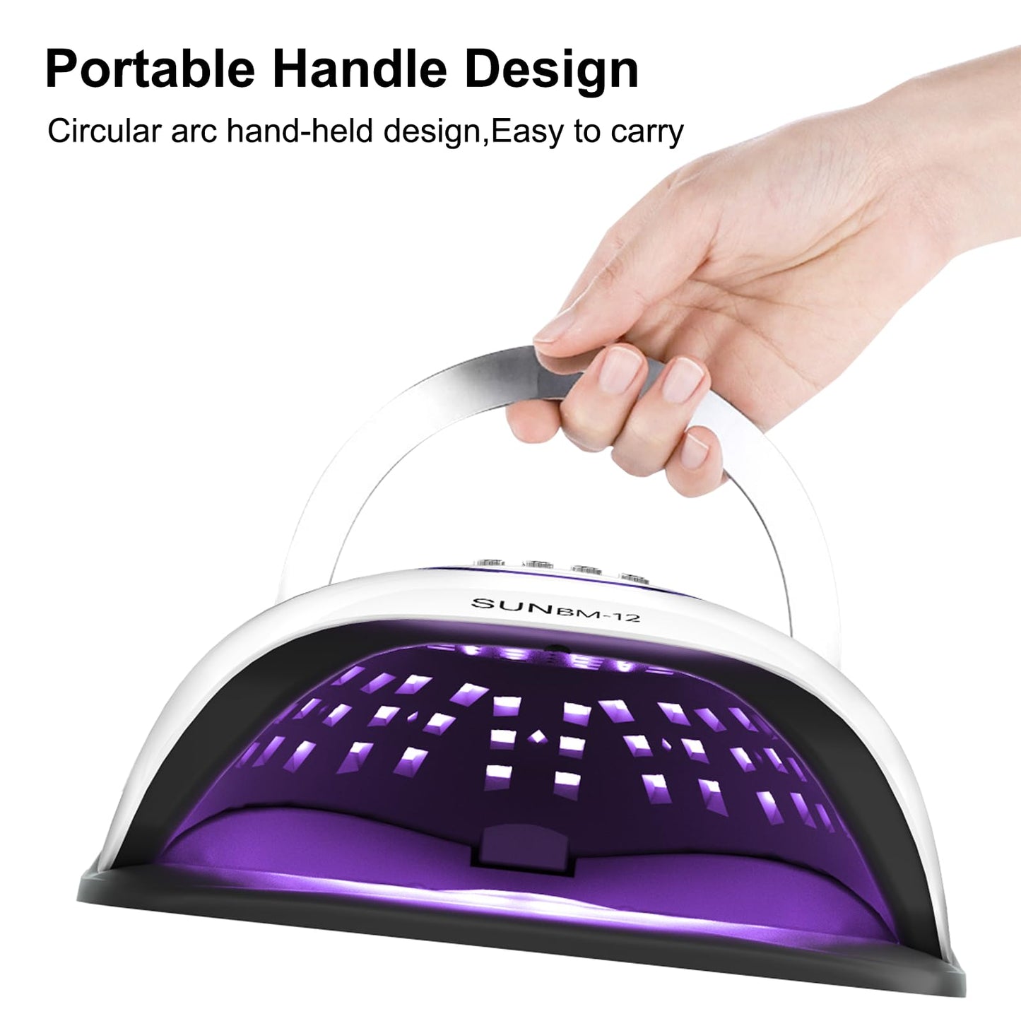 UV LED Nail Lamp Professional 300W Nail Dryer Light with Gloves,UV Light for Gel Nail Polish Kit,Fast Curing Gel X Polish Lamp with Smart Sensor 4 Timer 72 Beads,Nail Art Tools for Manicure Pedicure