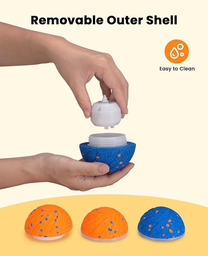 Xeuch Smart Interactive Dog Toy Balls, Automatic Moving Ball for Medium and Large Dogs, ETPU New Material, Motion Activated Rolling & Rotating Bouncy Toys for Dog Enrichment & Stimulation