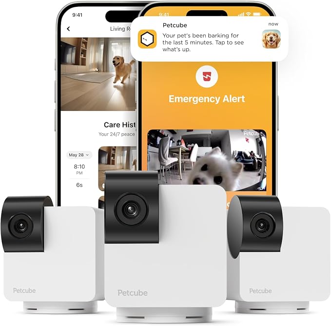 Petcube Cam 360 – Wi-Fi Pan-Tilt Pet Security Camera with App