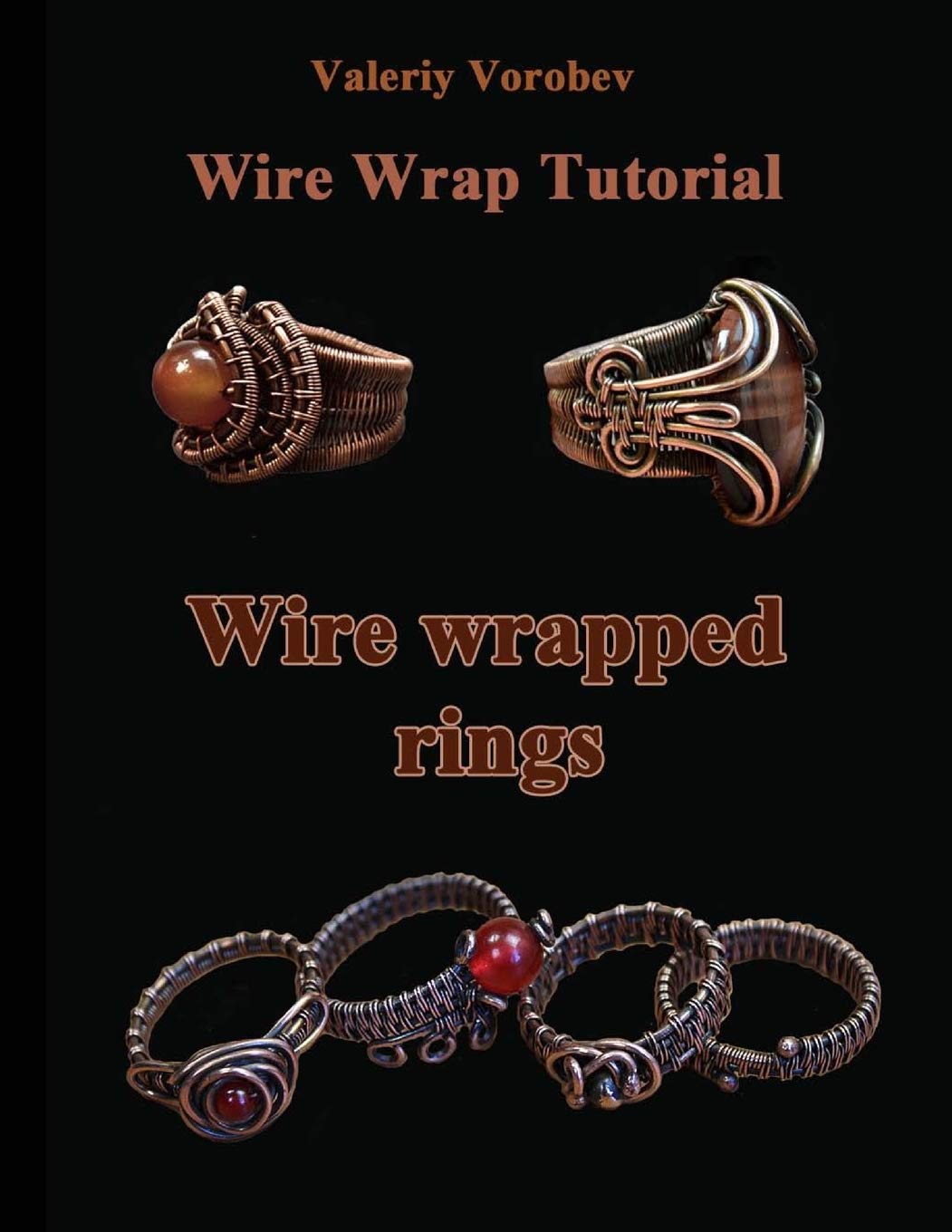 Wire wrap Jewelry tutorial. Wire wrapped rings.: Wire wrapped rings. A step by step guide. An Illustrated tutorial of the Wire Wrapping Art.