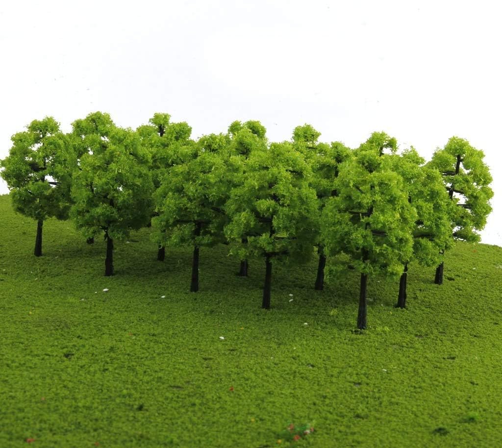 70-Pack Mixed Model Tree Train Trees Railroad Scenery Diorama Tree Architecture Trees for DIY Scenery Landscape