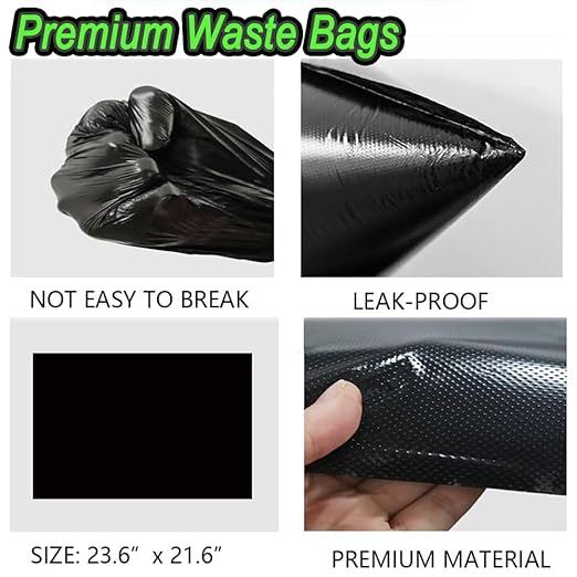 CCAATVG Dog Poop Trash Can Outside 20L with Waste Bags Outdoor Dog Poop Trash Can for Backyard with Lid Odorless Waterproof Foot Pedal and Removable Inner Bucket