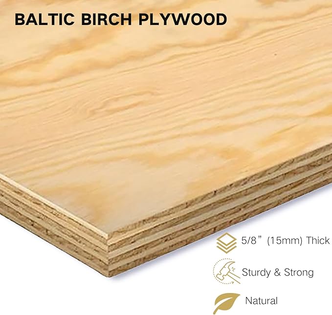 Sound Town DIY 2 x 4U Studio Rack with Baltic Birch Plywood, Weathered Brown for Recording Room, Home Studio (SDRK-D4B)