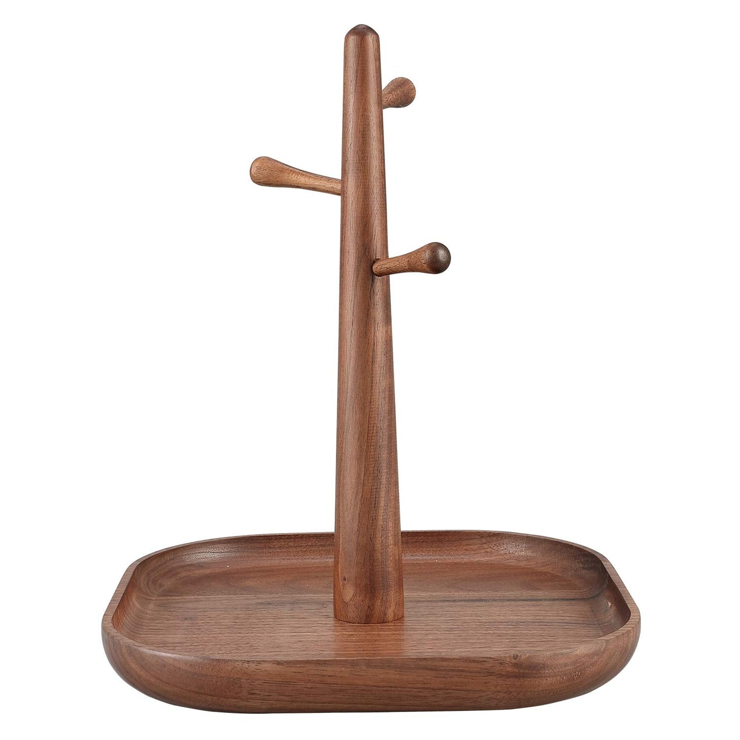 “Generic” C-Joy Wood Handmade Wooden Key Holder, Key Rack for Entryway, Wood Decorative Organizer,Jewelry Key Stand Hanging Organizer (Walnut) , CJWKS01-WN