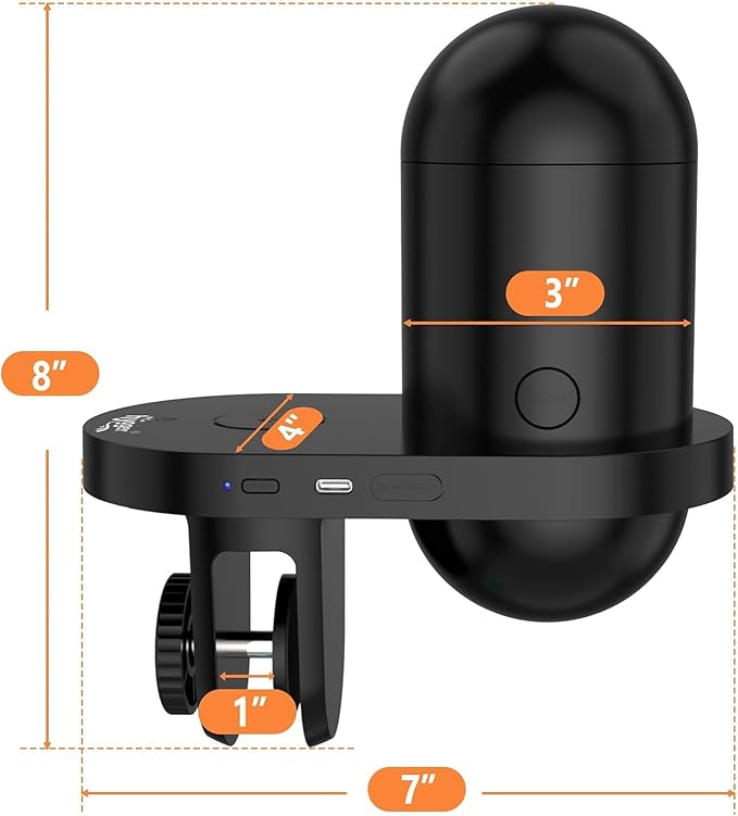 hygger WiFi Automatic Fish Feeder for Aquarium, Smart App Control Auto Fish Food Dispenser with Camera and Timer, Vacation Feeder with 230ml Large Capacity and USB Cable for Turtle Betta Koi Tank