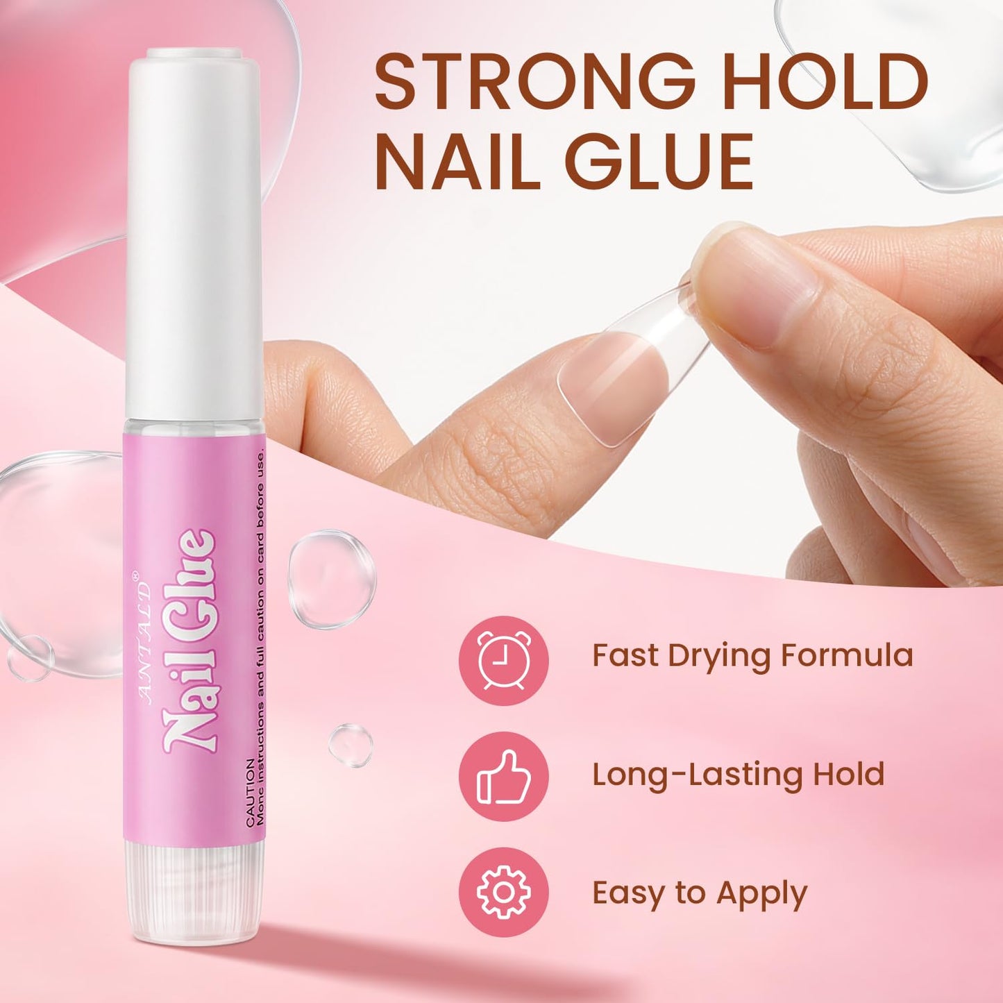 Clear Stiletto Nail Tips Long, MORGLES 480PCS Acrylic Nail Tips Full Cover 12 Sizes (0–11) with Nail Glue, Cutter, Files & Cuticle Tools