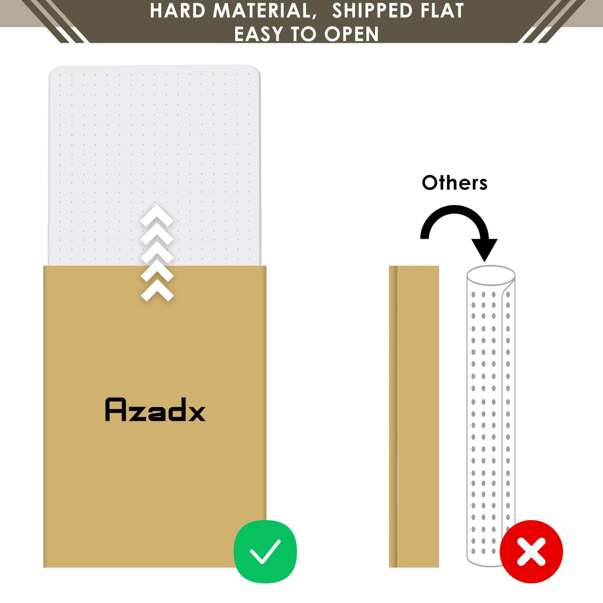 Heavy Duty Office Chair Mat for Carpet 36" x 48" Hard Material