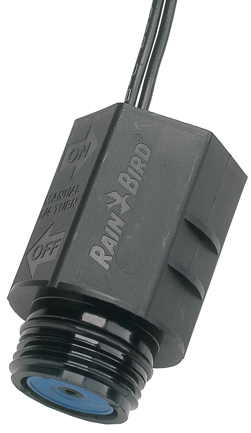 Rain Bird CPF100 In-Line Automatic Sprinkler Valve with Flow Control, 1" Threaded x Female, Black