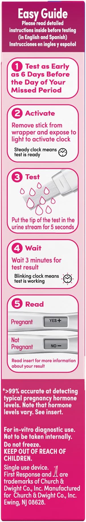 First Response Gold Digital Pregnancy Test, 4 Pack