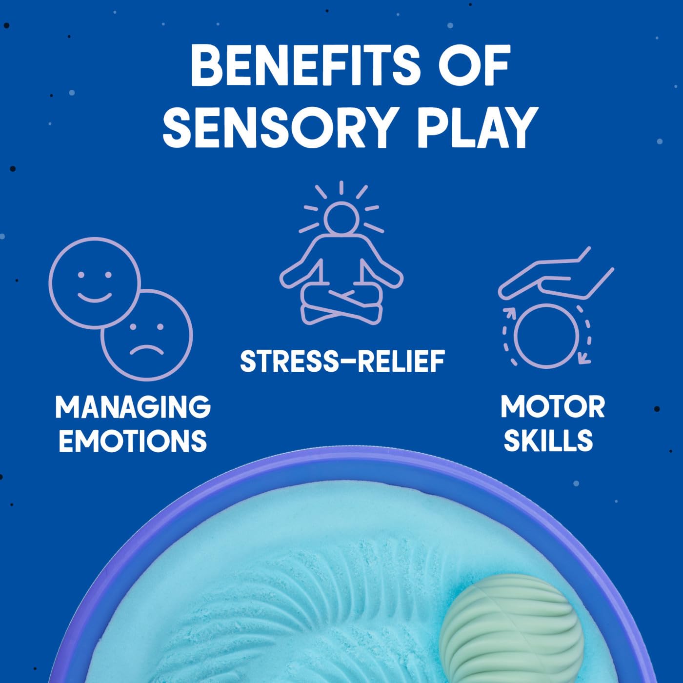 Educational Insights Playfoam Sand Sensory Spheres - Relaxing Zen Garden Kits for Calm Down Corner or Desk, Anxiety Tools and Meditation Sets for Kids & Adults, Stress Relief Toys, Ages 5+