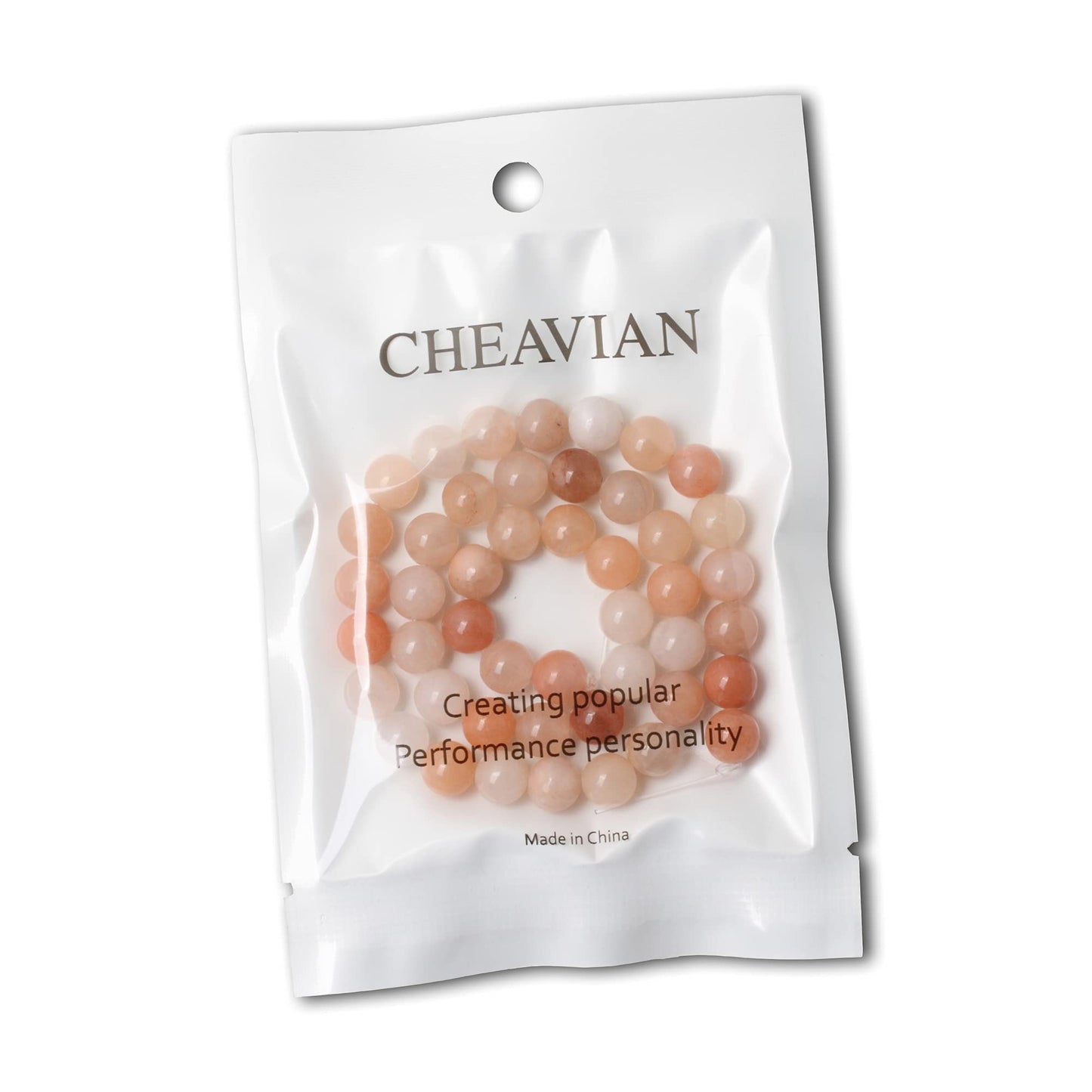 CHEAVIAN 45PCS 8mm Natural Pink Aventurine Round Loose Beads for Jewelry Making DIY Bracelet Necklace Materials 1 Strand 15"