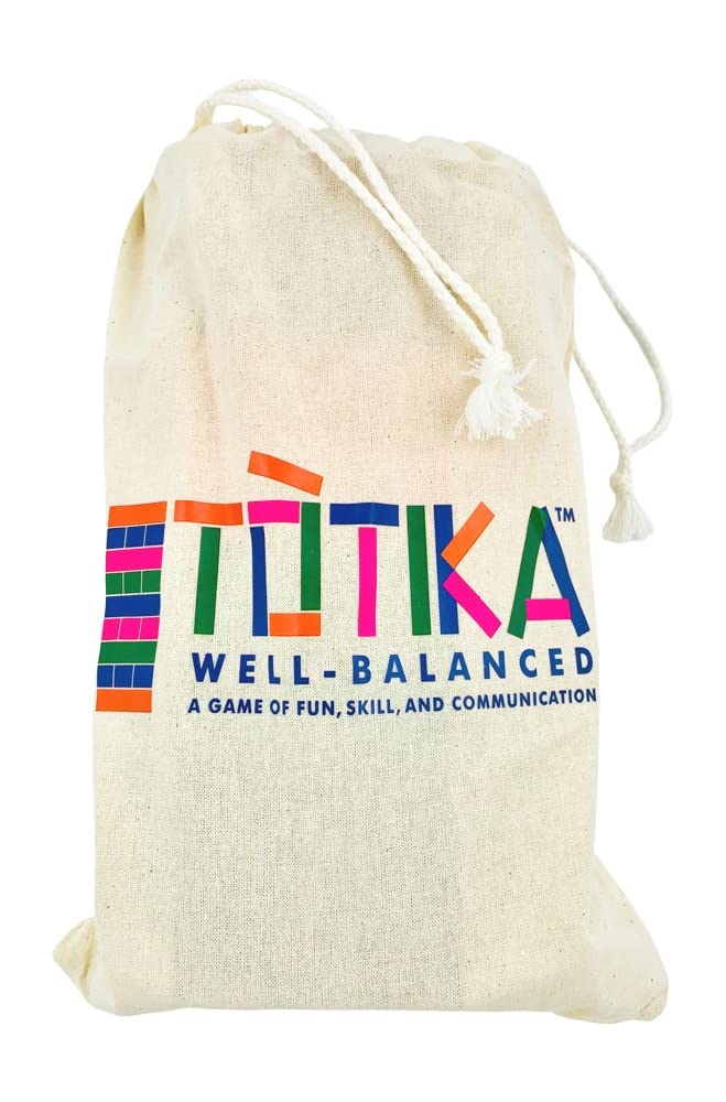 YEHUA! Totika Therapy Game Five Card Set with 48 Colored Stackable Blocks - Self Esteem, Junior, Teen/Adult, Life Skills and Icebreaker - A Game of Fun, Skill and Communication