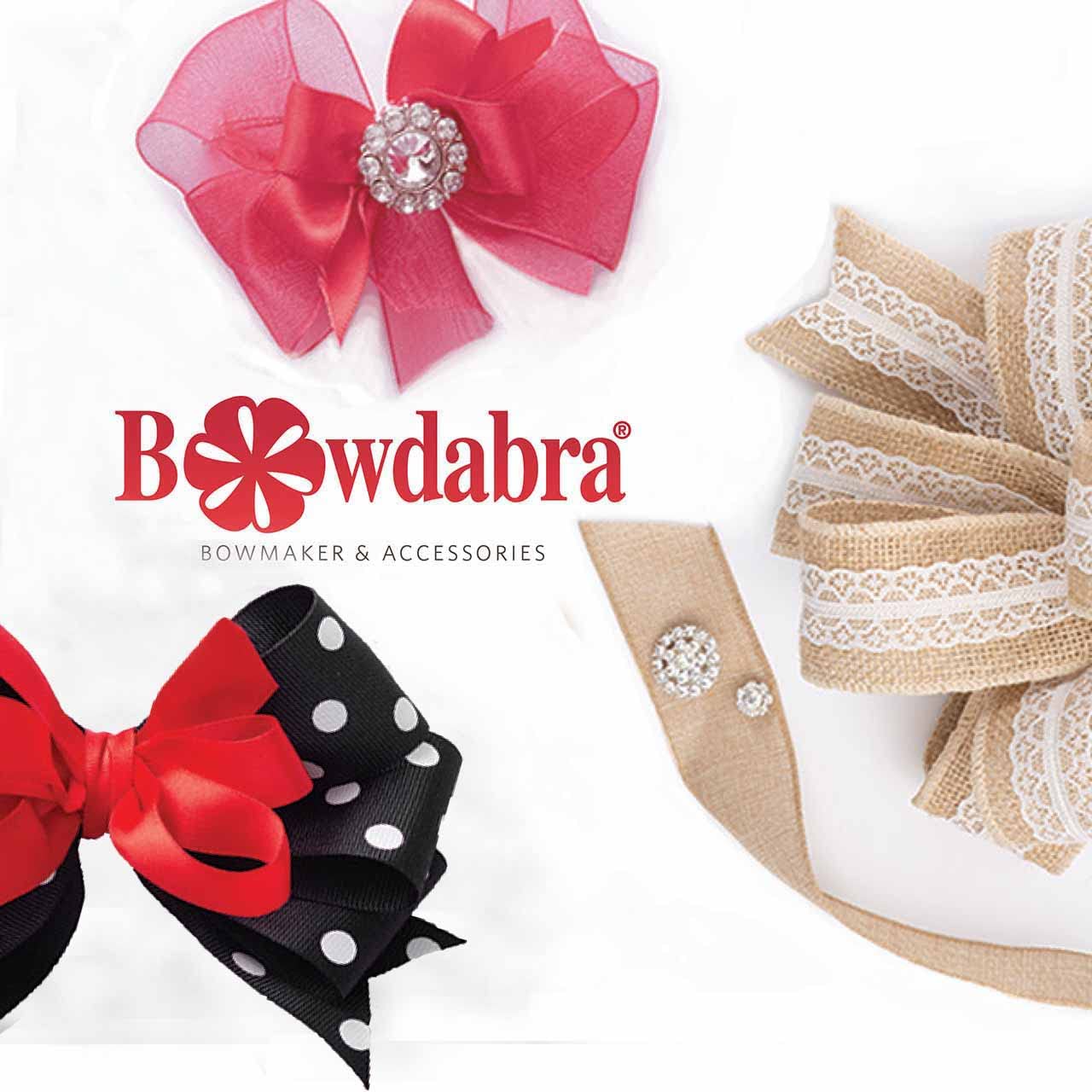 Bowdabra Bow Maker with Large Bowdabra, Mini Bowdabra, 100yd Gold Bow Wire for Ribbon Gift Bows, Swags, Decorations, Hair Bows, Party Favors, Corsages, Wreath Bows, Christmas Decor