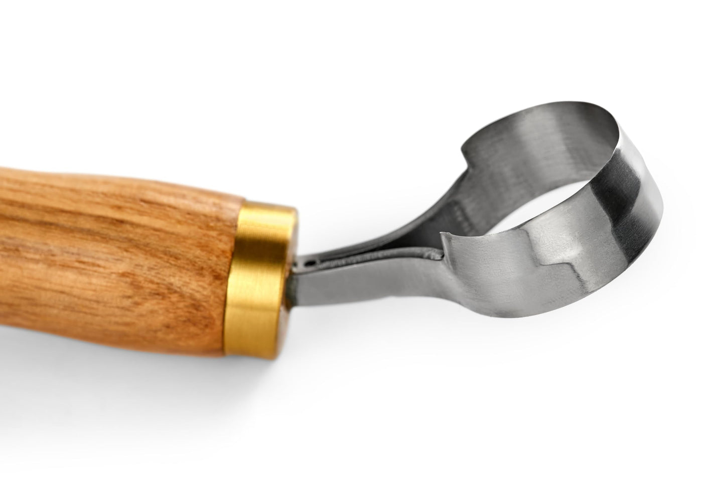 Wood Carving Scorp Knife. Round Carving Tool for Spoons, Bowls and Cups. Wood Carvers Rounded Hook Knife Spoon carving knife. (ANGLED)