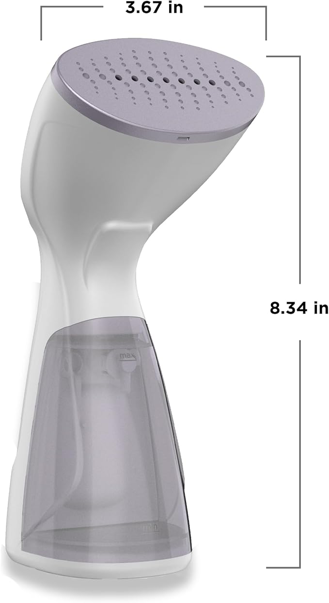 BLACK+DECKER Compact Handheld Steamer, HGS012P, 25-Second Heat Up, 1000 Watts, Removes Wrinkles from Fabrics, Clothing and Upholstery