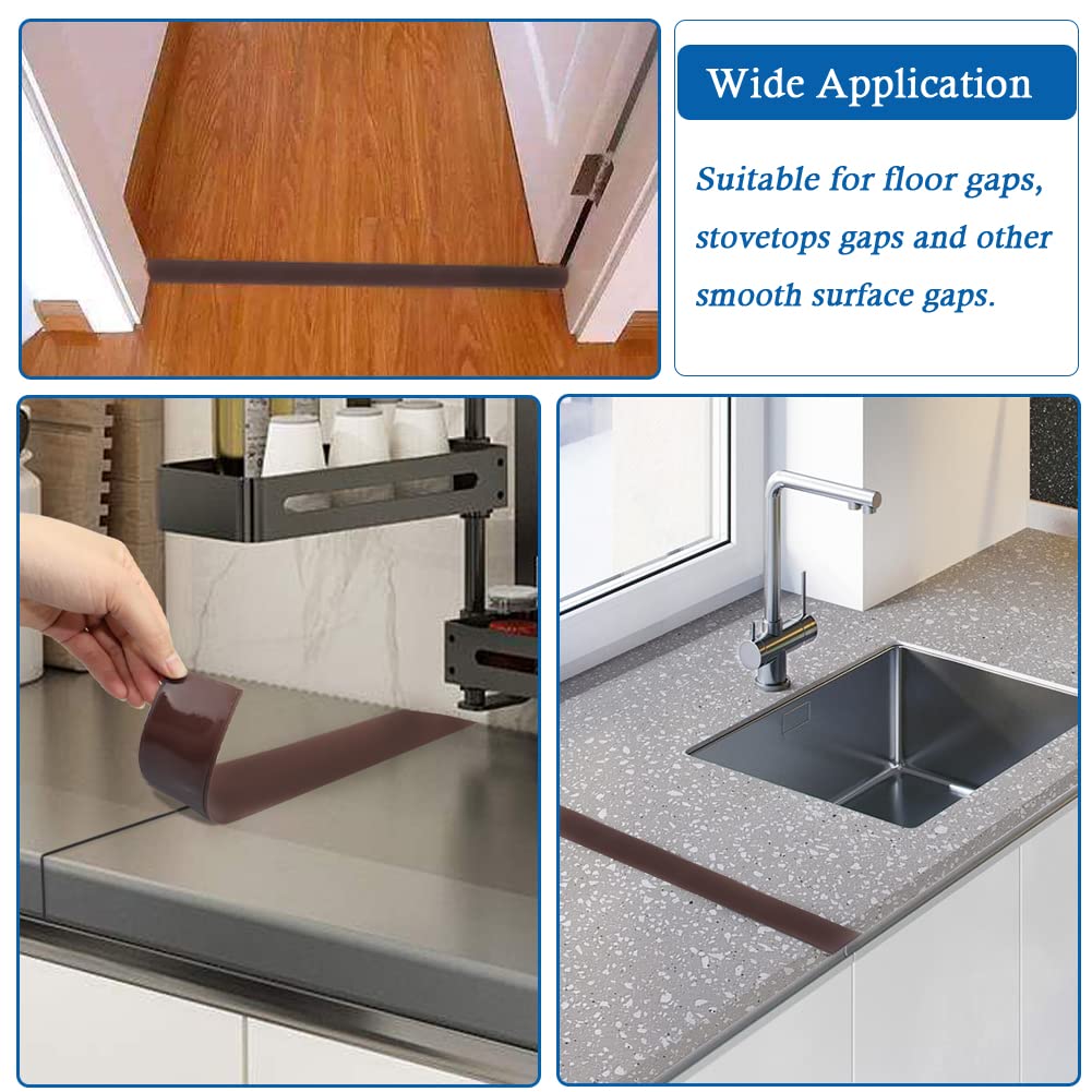 Vinyl Floor Transition Strip Self Adhesive Threshold Strip (6.56 Foot)