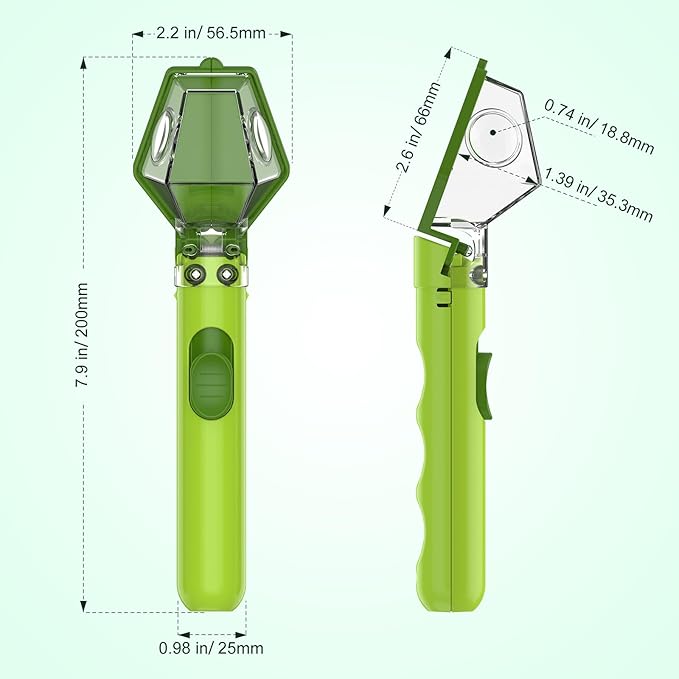 Bug Catcher for Kids, Insect Trap Kit with 6X Magnifier Glass - STEM Educational Exploration Tool for Indoor and Outdoor,Christmas Birthday Gift Toys for Adults, Boys, and Girls, Green